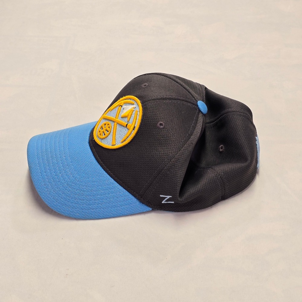 Denver Nuggets NBA Zephyr Baseball Cap Black Blue Hat - Picture 4 of 6